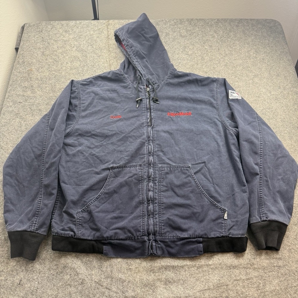 Tyndale FR Jacket Mens 2XL 3 Season Hooded Full Zip Flame Resistant Lined CAT3